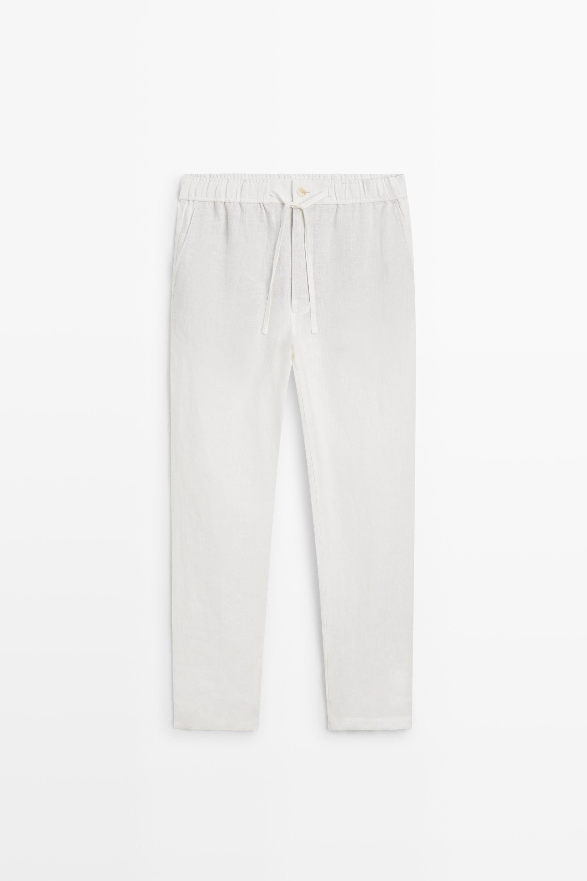 Pantalon jogging 100 % lin